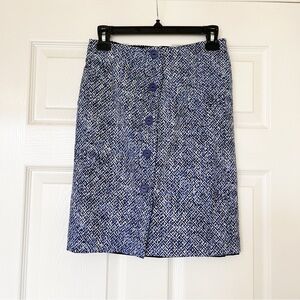 Lyssé Blue Patterned Women's Skirt Size S